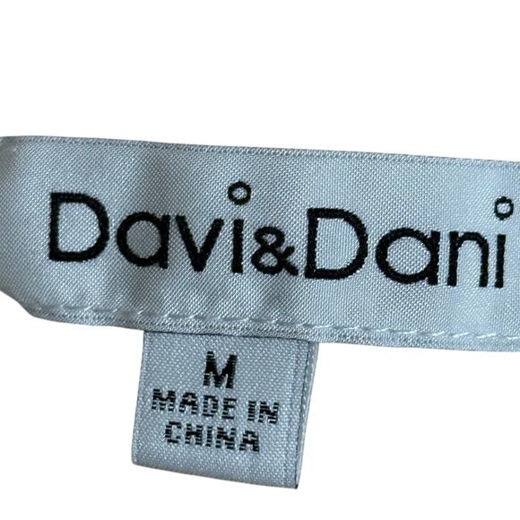 Davi & Dani Womens Satin Balloon Long Sleeve Button Up Collared Shirt Top sz M - Picture 16 of 16